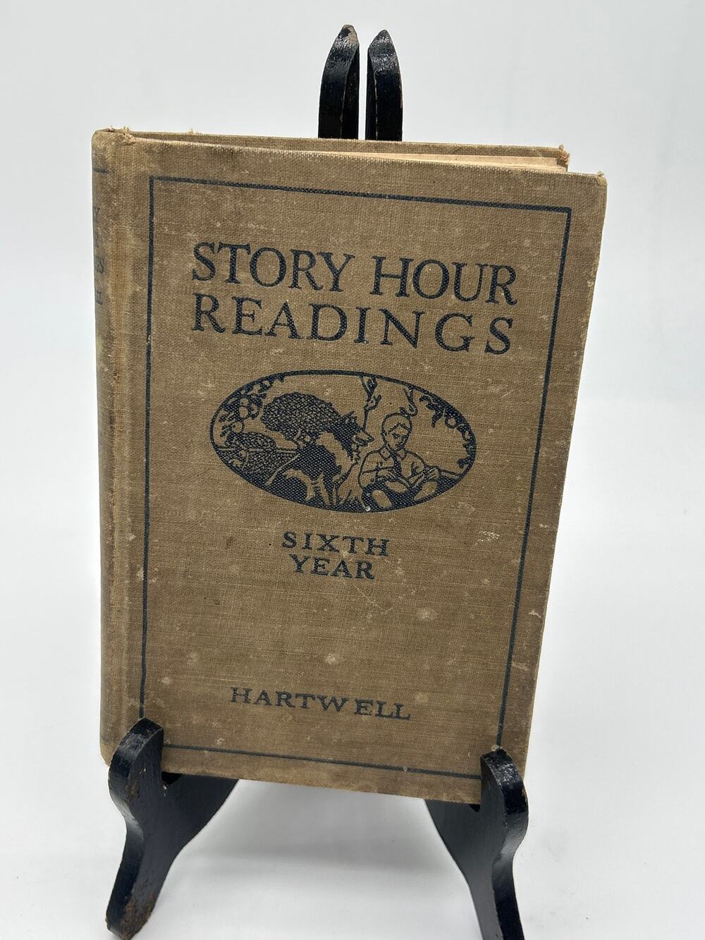 Story Hour Readings Sixth Year 1921 E.C. Hartwell Vintage School Reader Book